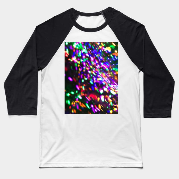 Color Lights In Motion no. 1 Baseball T-Shirt by Neil Feigeles